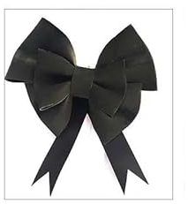 ZFISH Große Schleife, handgefertigte Accessoires zum Selbermachen, Blumendekoration für Partys, Hochzeitsbögen, Heimhintergrund, Wandbehang, Geschenk zum Valentinstag, Schwarz, 75 x 115 cm