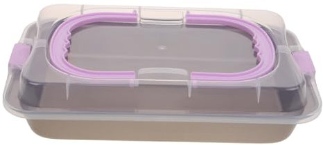 CONGARTENO Molde Para Hornear Rectangular Con Tapa Utensilio Multiusos Para Pasteles y Galletas Para Cocinas De Casa y