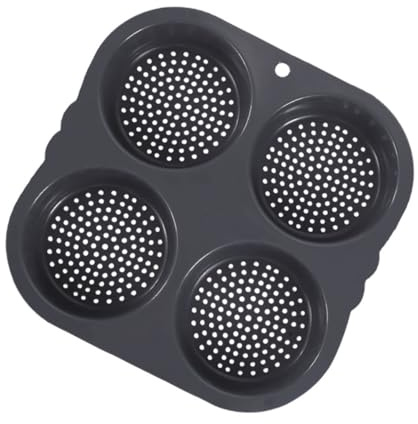 FUNOMOCYA Stampo in Silicone Riutilizzabile Cavità Per Hamburger Teglia Antiaderente Resistente Al Calore Per Pane Per Hamburger e Dessert