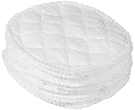CORHAD Assorbilatte Struttura Coppette in Ecologico Cotone a Lavabili Morbide 12 Pezzi 3 Strati Ultra Assorbenti per Allattamento Maternità