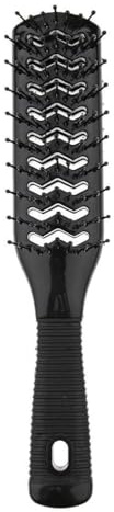 AMSLSIU Cepillo desenredante de cerdas flexibles con 9 filas para hombres y mujeres, ideal para peinar el cabello rizado sin esfuerzo. Cepillo desenredante para hombres, ideal para secado con secador.