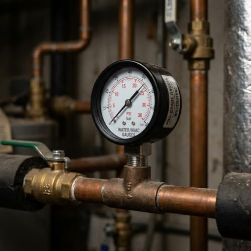 EasyByMall Manomètre en acier inoxydable avec double échelle (psi/bar) pour pompes à filtre à sable Intex 11224 - Modèles 14 et 16