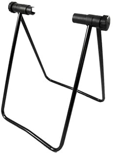 NESTINGHO Support Vertical Triangulaire en Métal Pliable pour Vélo de Route 2 Anneaux de Maintien Réglables, pour Exposition et Réparation en Magasin
