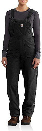 Carhartt Women's Full Swing Cryder Bib Overalls, Black, XXL Tall