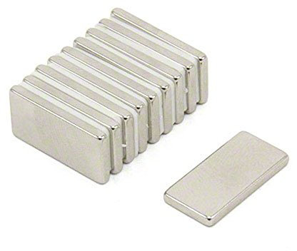 Magnetastico | 40 Stück Neodym Magnete extra stark N52 Rechteck 20x10x2 mm | Magnet rechteckig, Kühlschrankmagnet, Mini Magnete stark für Pinnwand Magnettafel Whiteboard, Rechteckmagnet Quadermagnet