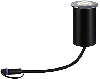Paulmann 94369 Plug & Shine Spot LED encastrable au sol IP67 3000 K 11 W Gris Intensité variable Système d'éclairage de jardin en aluminium