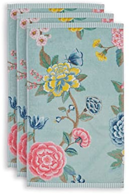 PIP Studio Good Evening Gästehandtücher, 30 x 50 x 3 cm, Blau, 3 Stück