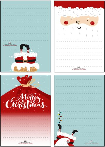 the lazy panda card company - Carta natalizia, per scrivere la lettera a Babbo Natale o lettere di ringraziamento, in carta riciclata (20)