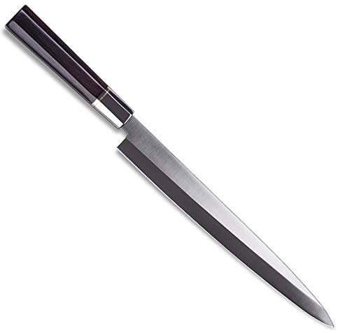 Küchen Professionelle japanische Sashimi-Messer Yanagiba Fileting Messer Sushi Edelstahl Küchenmesser Japan Stil Yanagi Fischmesser chefsmesser (Color : 12 inch)