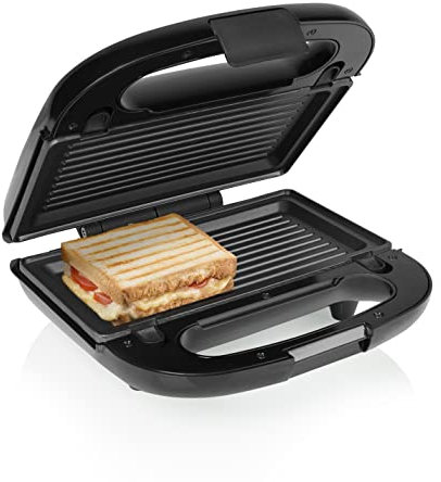 TRISTAR appareil à croque-monsieur 3-en-1 SA-3071 - Plaques de cuisson croque-monsieur, graufres et gril interchangeables - Surface de cuisson : 22,4 x 12,5 cm - 750 W