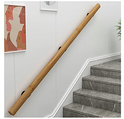zklaseot Antideslizante Pasamanos De Madera For Escaleras Interiores, Accesibilidad Barandilla De La Escalera Personas Mayores, Antideslizante Conjunto Completo De Herramientas De Barandilla (Color :