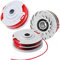 MUFUSHAN Bobina di ricambio per decespugliatore Flymo, 3 pezzi Φ1,5 mm 11 m FLY021 513937190 bobina per Flymo, filo tagliabordi compatibile con Flymo Contour XT/500E/500 XT/Multi Trim/Power Trim/Mini