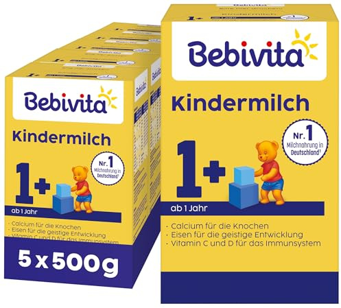 Bebivita Milchnahrung Kindermilch 1, 500g (5x500g)