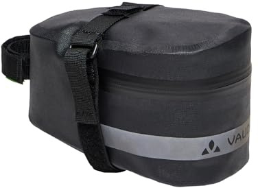 VAUDE Satteltasche Tool Proof XL, groß & wasserdicht mit 1,7 l Volumen, praktische Klettbefestigung, mit Reflexlogo, black, Einheitsgröße