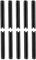 DTGN 3.3mm x 25mm(DxL) Scanalato Molla Perno - 20pz - Ottimo per Casa Macchina Fissaggio - Carbonio Acciaio Molla Tassello Tensione Rotolo Perno - Nero