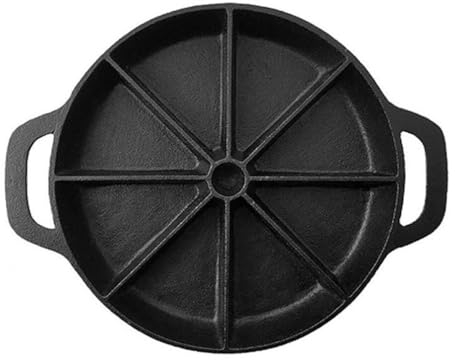 ABOOFAN Cast Iron Non Stick Pan Set Round Skillet Biscuit Pan Double Handles Non Stick Washable Metal Multi-Function Efficient Heat Transfer