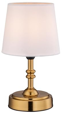 O’Bright Seraph mini – Cordless LED Table Lamp with Dimmer, Built-in Rechargeable Battery, 3-Level Brightness, Patio Table Lamp, Bedside Night Lamp, Ambient Light for Restaurant, Antique Brass