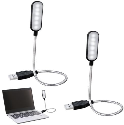 Cerioll USB Anschluss Leselampe, USB Schwanenhals, Computerlampe LED Lampe USB Anschluss, USB LED Lampe, USB-Lampen, USB-Leselampe, LED-USB-Licht, USB Schwanenhals Lampe, Notebook-Leselampe