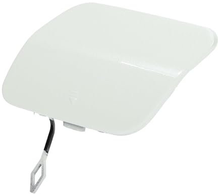 A ABSOPRO Couverture De Crochet De Remorquage De Pare-Chocs Arrière Droit De Voiture Couverture De Remorquage Capuchon Blanc Diamant pour Mercedes-Benz No.A2058850224 - Pack De 1