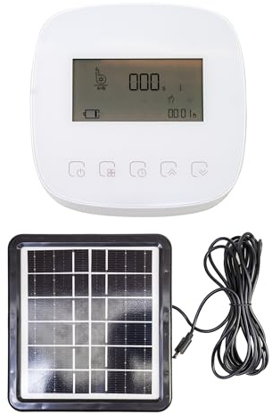 PNI Intelligenter Bewässerungsprogrammierer SWI190, WLAN mit Solarpanel 3,3 W, 8 Zonen, Steuerung durch Tuya-Anwendung