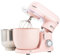 Kitchen in the box Small Stand Mixer, Mini Food Mixer for Baking with Two 3.5L Bowls, Dough Hook, Whisk, Beater, 10 Speed Settings Portable Lightweight for Daily Use (Rose Pink)