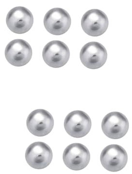 Garneck 2 Set Di Pietre Rotonde Per Ghiaccio in Acciaio Inossidabile Per Alimenti Per Bevande Fredde