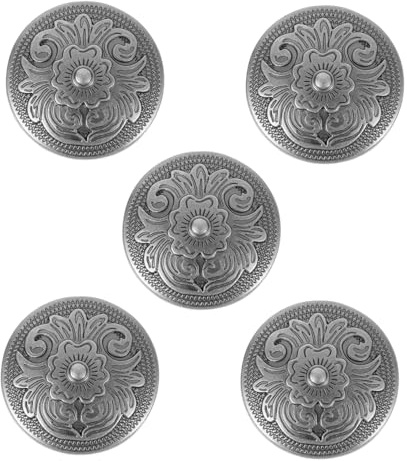 DOITOOL 5Pcs DIY Leather Suitcase Buttons Alloy Clasp Fastening Accessories with Screws Vintage Black Grass for Wallets Handbags Belts Clothing Craft