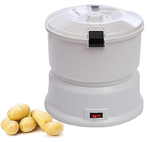 Electric Potato Peeler - Automatic Vegetable Slicer for Potatoes, Carrots & Fruits, 1 Kg Capacity, Rotating Machine for Effortless Peeling and Slicing