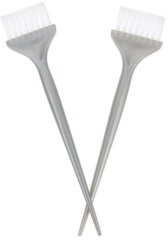 LALADEFIEE 2 pezzi Spazzole Tintura Capelli con Setole Morbide Resistenti Riutilizzabili e Facili da Pulire per Applicazione Uniforme del Colore e Styling Casa Adatte Tutti i Tipi di Capelli
