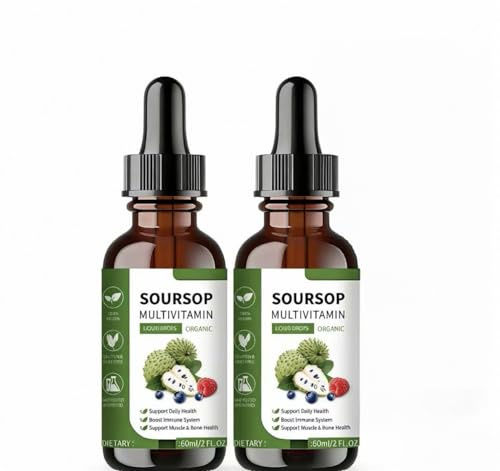 Gotas de extracto de guanábana premium: favorecen la energía y la concentración, mejorando la salud en general.,2PCS