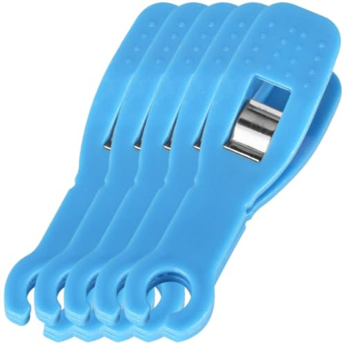 Alasum Pinzas de Perforación Desechables Clips de Fijación de 8mm de Plástico Antideslizantes Fácil Uso y Detención de Sangrado, Kit de 5 Piezas para Piercing para Perforar Orejas