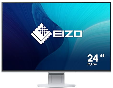 EIZO FlexScan EV2456 pantalla para PC 61,2 cm (24.1) WUXGA LED Plana Blanco - Monitor (61,2 cm (24.1), 1920 x 1200 Pixeles, WUXGA, LCD, 5 ms, Blanco)