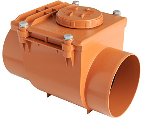First Plast nrc160 a Soupape anti-retour en pVC à scellement, rouge, diamètre 160 mm