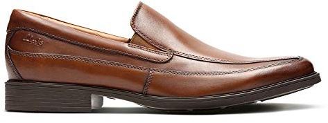 Clarks Tilden Free Mens Dark Tan Lea, 6.5