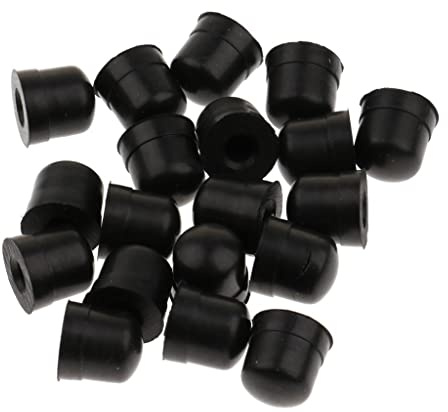 B Baosity 20 x Posaune Slide Bogen Gummi Ende Spitze Posaune Reparaturwerkzeug Ersatzteile