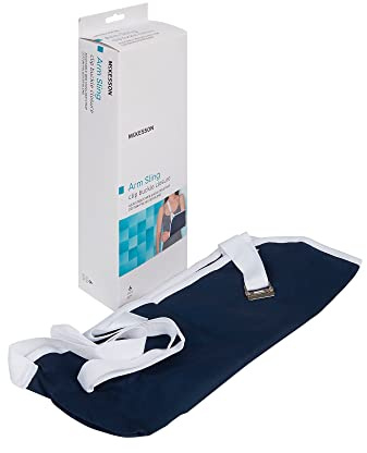 McKesson Arm Sling Shoulder Strap, Adjustable Strap, Cotton/Polyester, Large, Blue, 7 1/2 in x 18 1/2 in, 6 Count