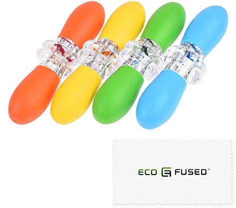 ECO-FUSED Maiskolbenhalter – 4 Paar (orange/gelb/blau/grün) – Maiskolbenspieße – großer Griff – ineinandergreifendes Design – ideal für Zuhause, Grillen, Picknicks, Camping und Partys