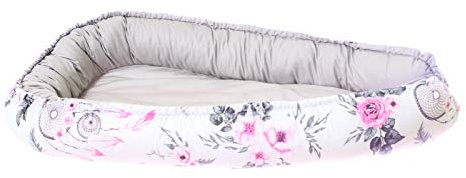 KOSPU Multifunktionell mysig babynest-kokong för babys och spädbarn, bo, resesäng, 100% bomull, antiallergisk