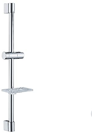 LIOPJH Barre de douche pour pommeau de douche - Colonne de douche réglable - Fixation murale avec support de fixation - Barre coulissante