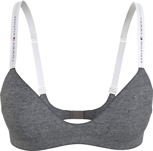 Tommy Hilfiger Damen Triangel BH Stretch, Grau (Light Grey Heather), L