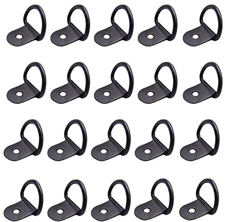 20pcs Tie Down Ring Hook Load Anchor Trailer Stainless Steel Lashing Ring Securing Lashing Rings Trailer Tie Down Ring for Securing Loads in Cars Lashing Eyelet Securing Loads in Cars Kayak