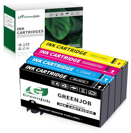 Greenjob Kompatibel 405XL Multipack Kompatibel mit Epson 405 XL Druckerpatronen für Workforce Pro WF-3820 WF-3825 WF-4820 WF-4825 WF-4830 WF-7830 (1 Schwarz, 1 Cyan, 1 Magenta, 1 Gelb)