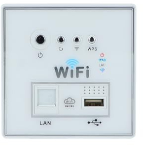 Repetidor WiFi 3G con cargador LAN y USB, botón WPS, montaje en pared, amplificador de señal WiFi, CA 110 – 240 V, alcance WiFi, conector de carga USB de 5 V 1,5 A, compatible con Smart Home (blanco)