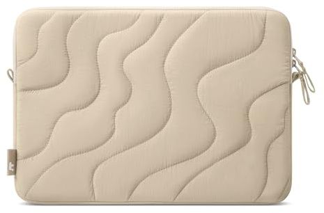 tomtoc quiltad laptopfodral för 14-tums MacBook Pro M5 Pro/Max (2026) A3426 A3427 A3434, M4/M3/M2/M1 A3112 A3401 A3185, passar 13,8 Surface Laptop, lätt mjuk fluffig skyddsväska