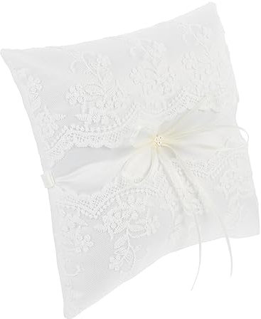 Garneck Kissen Zur Verlobung Satin Bowknot Trägerkissen Hochzeitsbedarf für