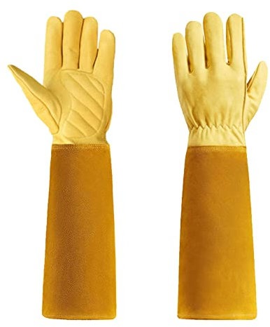 LEJIAJU Dornensichere Gartenhandschuhe Für Damen Mit Langer Stulpe Schützen Sie Vor Kratzern Und Sind Verschleißfest Und Schnittfest