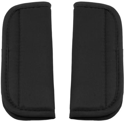 2 Pièces Coussins de Ceinture de Sécurité pour Bébé, Housse Protectrice Universelle pour Siège Auto, Poussette, Confortable et Doux, Adapté aux Nouveau-nés et Enfants - Noir