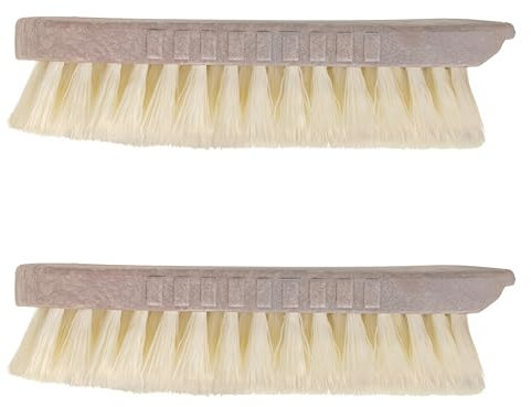 Vigar Paquete de 2 cepillos multifuncionales, cerdas Resistentes duras, Cepillo para Fregar con Mango ergonómico para baño, Ducha, bañera, azulejo, Pared, 16.5x6x4 cm, marrón