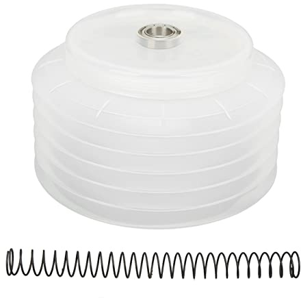 Silicone Drill Dust Collector with Transparent Removable Base Spring Loaded Dust Cover for Hole Saw Ceiling and Wall Plasterboard Drilling 6.3 inch 160mm