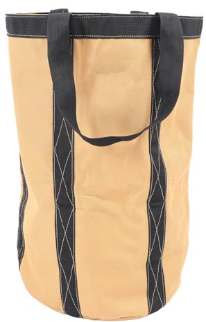 Sac seau à outils multifonctionnel en tissu Oxford, sac de rangement portable, stockage de grande capacité pour chantier de construction et usage domestique, taille 50x30cm